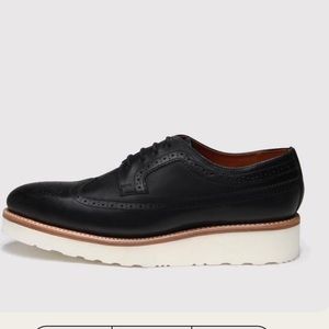 Grenson—Women’s Agnes Colorado Brogue Shoes—Black